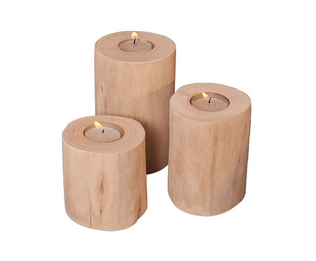 Trio de Velas Tronco | WestwingNow