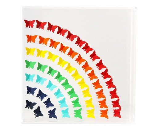 Caixa Rainbow Colorido, Transparente | WestwingNow