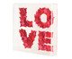 Caixa Love Vermelho e Rosa, Transparente | WestwingNow