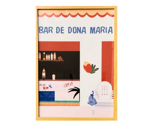 Quadro Print Bar Dona Maria Colorido, Colorido | WestwingNow