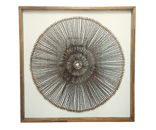 Quadro Mandala de Fibra, Natural | WestwingNow