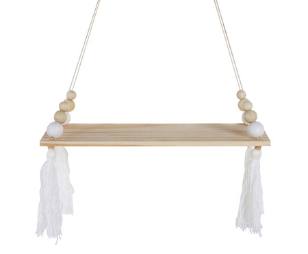 Prateleira Suspensa Branca - 43X100X14cm