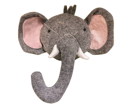 Cabeça de Elefante Infantil - 43X40X19cm