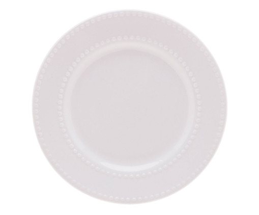 Prato para Sobremesa em Porcelana Aisha - Branco, Branco | WestwingNow