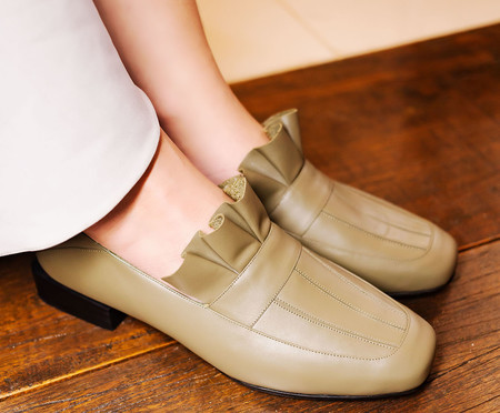 Loafer em Couro Belleville Verde Oliva | WestwingNow