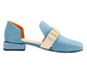 Loafer em Couro Louvre Azul e Off-White, multicolor | WestwingNow