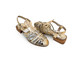 Fisherman Pompidou Flat Ouro Metalizado, Dourado | WestwingNow