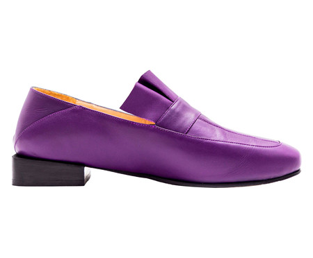 Loafer em Couro Belleville Berinjela