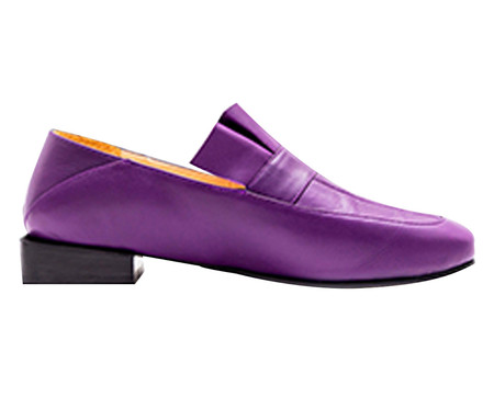 Loafer em Couro Belleville Berinjela