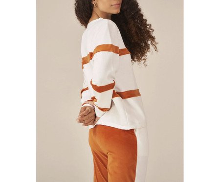 Blusa Listrada Duo Off-White | Westwing