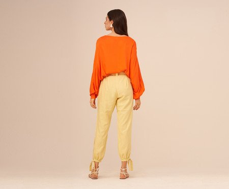 Calça em Linho Clochard Citrus | Westwing