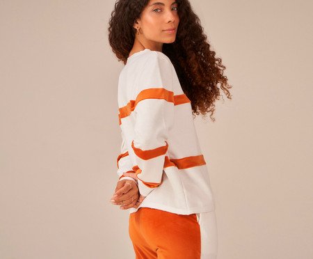 Calça Duo Caramelo Off-White | Westwing