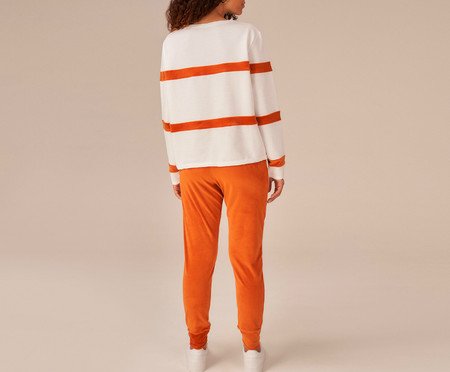 Calça Duo Caramelo Off-White | Westwing