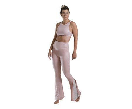 Calça Flare Betina Romance Rosa