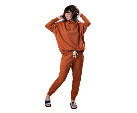 Calça Moletom Sunday Gaia Marrom | Westwing