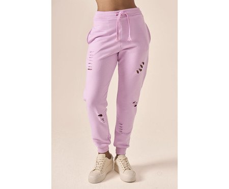 Calça Moletom Stoned Rosa Primavera | Westwing