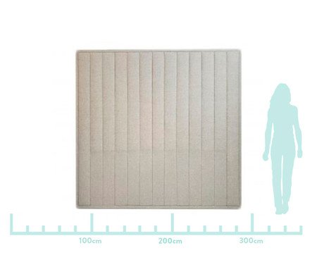 Cabeceira Painel em Linho Vicenza - Areia | Westwing