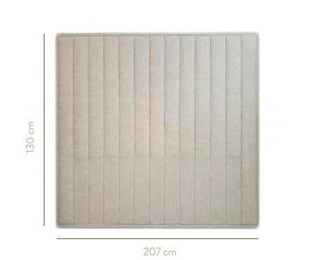 Cabeceira Painel em Linho Vicenza - Areia | Westwing