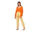 Camisa Raglan Solar Tangerina, Colorido | WestwingNow
