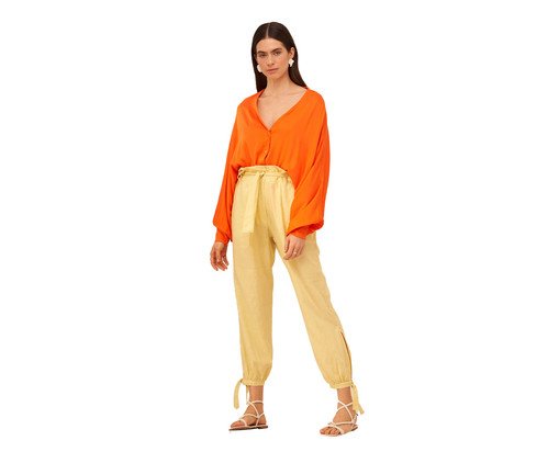 Camisa Raglan Solar Tangerina, Colorido | WestwingNow