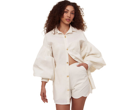 Camisa Conchas Off-White | WestwingNow