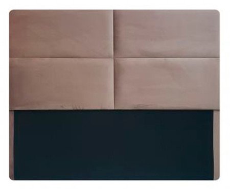 Cabeceira Painel em Veludo Toronto - Rosê