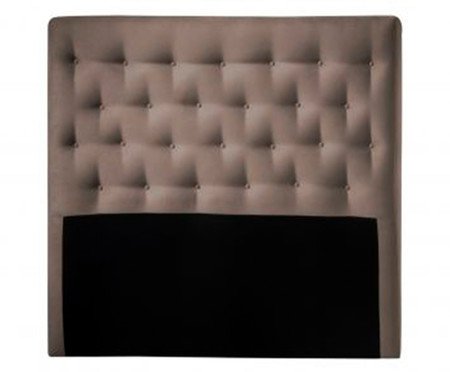 Cabeceira em Veludo Animale Full Moscou - Marrom