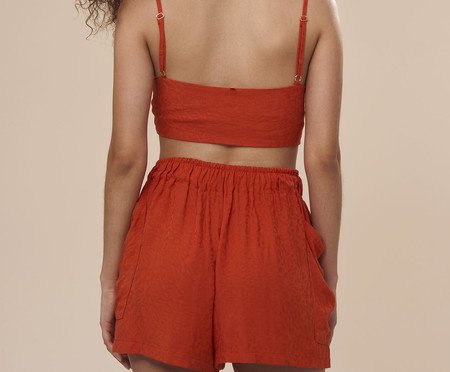 Conjunto Top e Shorts Summer Laranja | Westwing