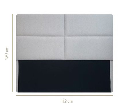 Cabeceira Painel em Linho Toronto - Cinza | Westwing