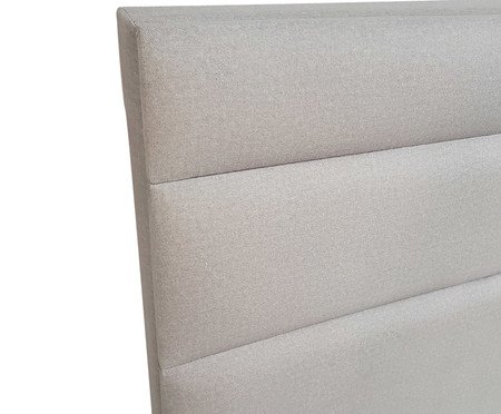 Cabeceira em Veludo Lorena - Cinza Claro | Westwing