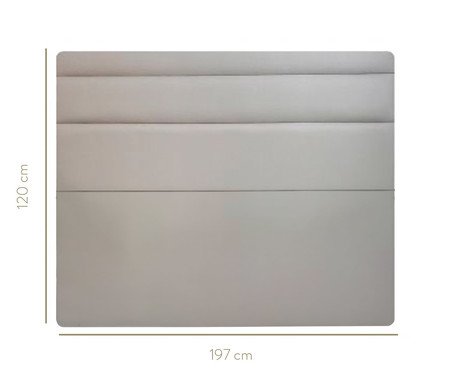 Cabeceira em Veludo Lorena - Cinza Claro | Westwing