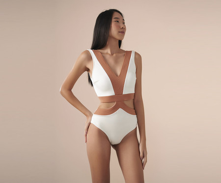 Maiô Silhueta Contour Off White | WestwingNow