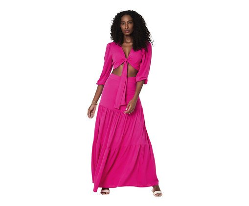 Saia Longa Pink, Colorido | WestwingNow