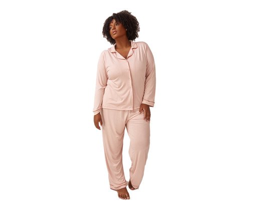 Pijama Classic Longo Champagne, Colorido | WestwingNow