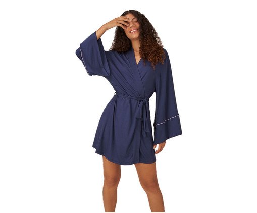 Robe Classic Azul Marinho, Colorido | WestwingNow
