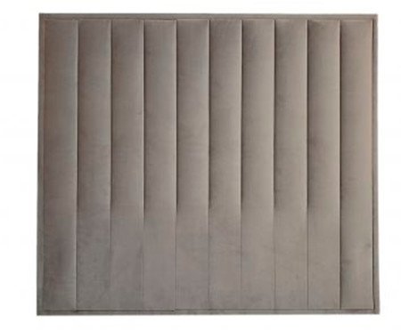 Cabeceira em Veludo Vicenza I  - Prateada