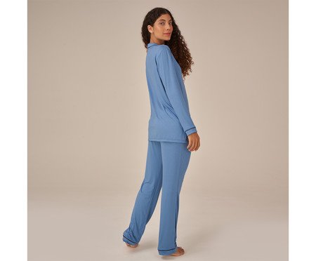 Pijama Classic Longo Lagoon Azul | Westwing