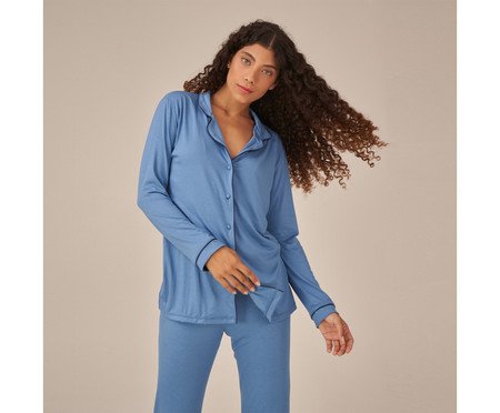 Pijama Classic Longo Lagoon Azul | Westwing