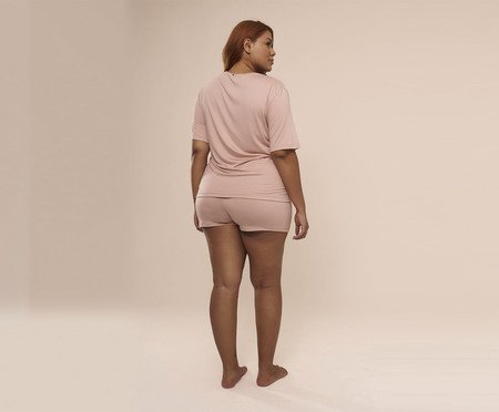 Pijama Curto Sweet Rosa Chá | Westwing