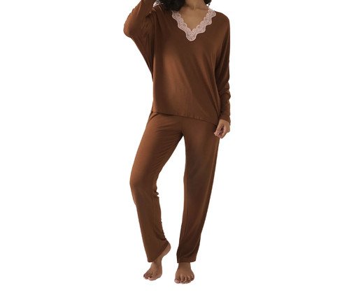 Pijama Longo Sweet Café, Colorido | WestwingNow