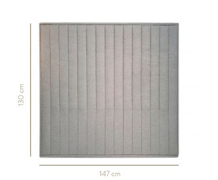 Cabeceira Painel em Linho Vicenza - Cinza | Westwing