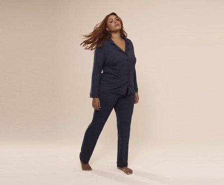 Pijama Longo Classic Navy | Westwing