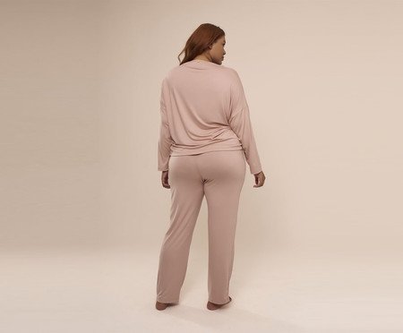 Pijama Longo Sweet Rosa Chá | Westwing