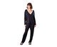 Pijama Longo com Renda Preto, Colorido | WestwingNow