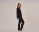 Pijama Longo com Renda Preto, Colorido | WestwingNow