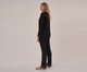 Pijama Longo com Renda Preto, Colorido | WestwingNow