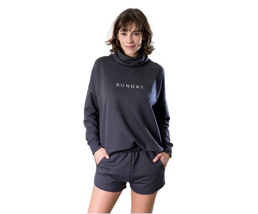 Shorts Moletom Sunday Cinza, Colorido | WestwingNow