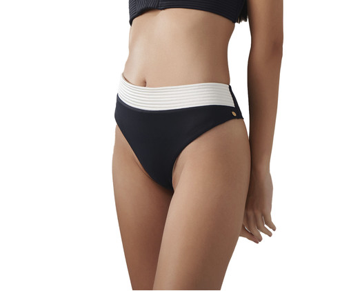 Tanga Midi Contour Preto, Colorido | WestwingNow