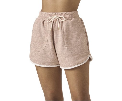 Shorts Fleece Nude, Colorido | WestwingNow