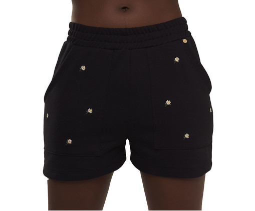 Shorts Bem Me Quero Preto, Colorido | WestwingNow